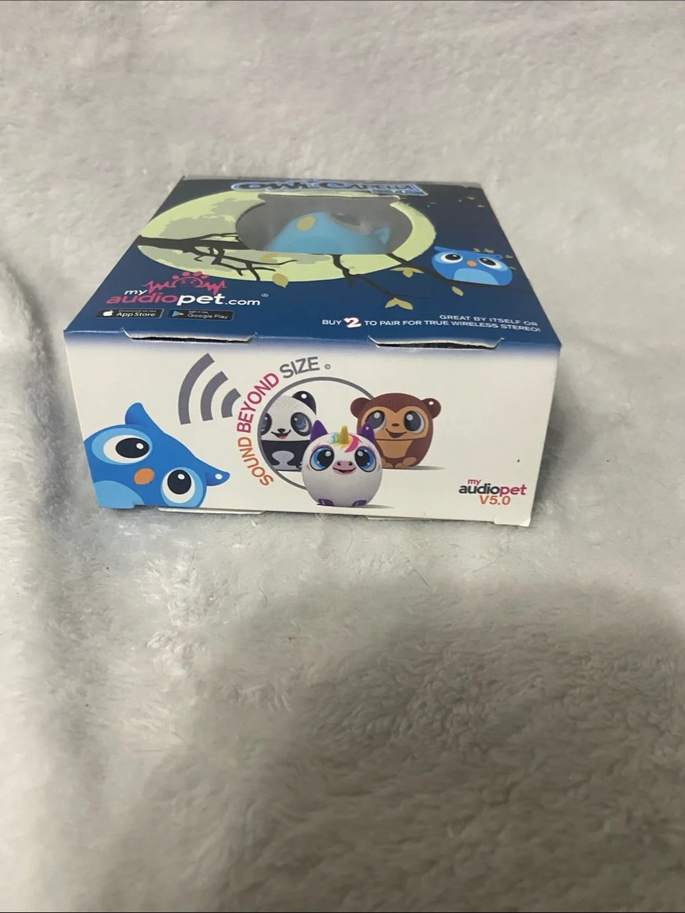 Owl Capella Blue Portable Bluetooth Speaker - Blue